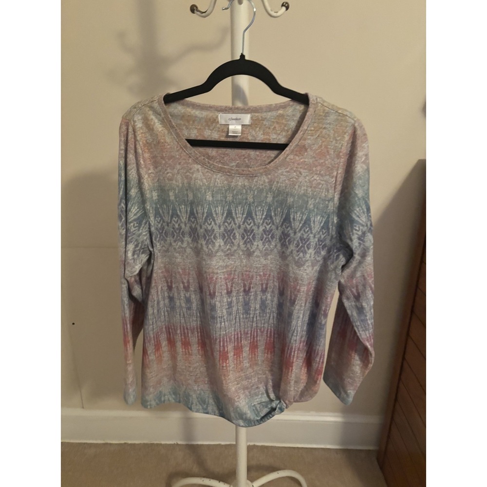 CJ Banks sweater grey multi size X